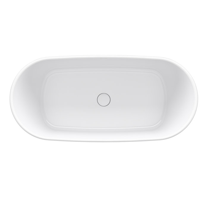 Kohler Ceric 651/4" x 315/16" Freestanding Bath With Center ToeTap